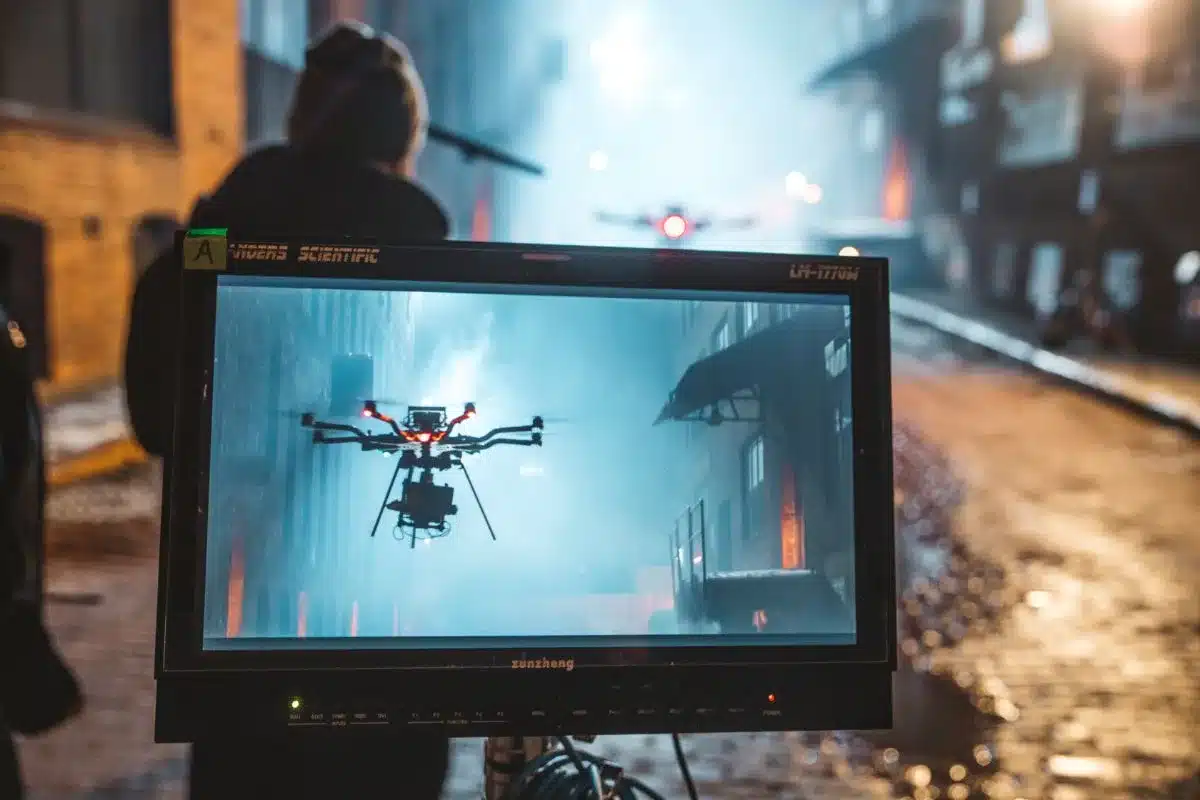 Alta Drone in Monitor Detroit drone Video Production